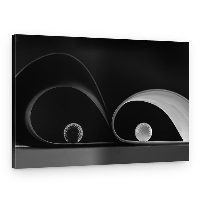 Elegant Golf Spheres – Canvas Print