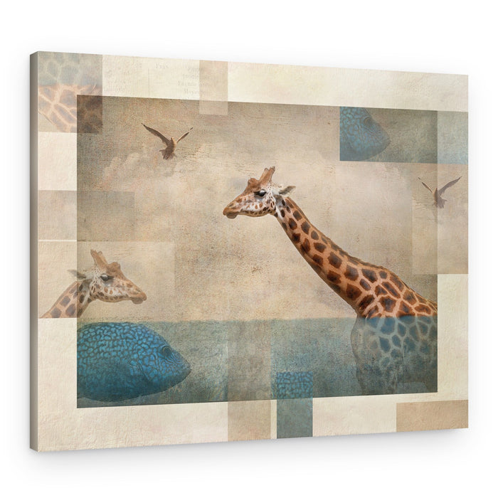 Surreal Giraffe Dream – Canvas Print