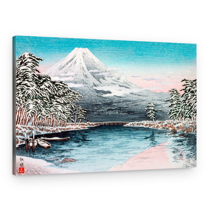 Mt. Fuji From Tagonoura, Snow Scene (1932) – Canvas Print