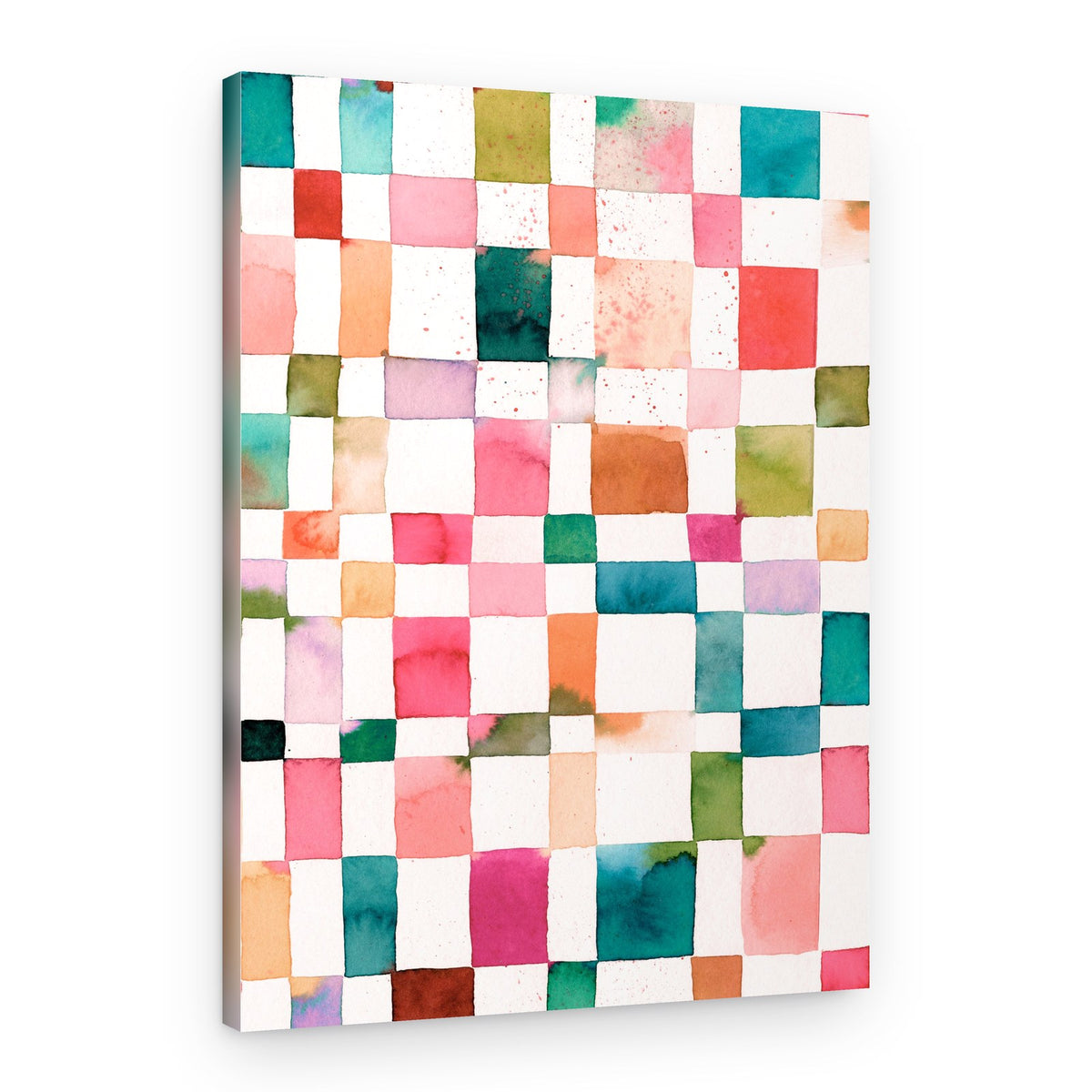 Vibrant Geometric Blocks – Canvas Print