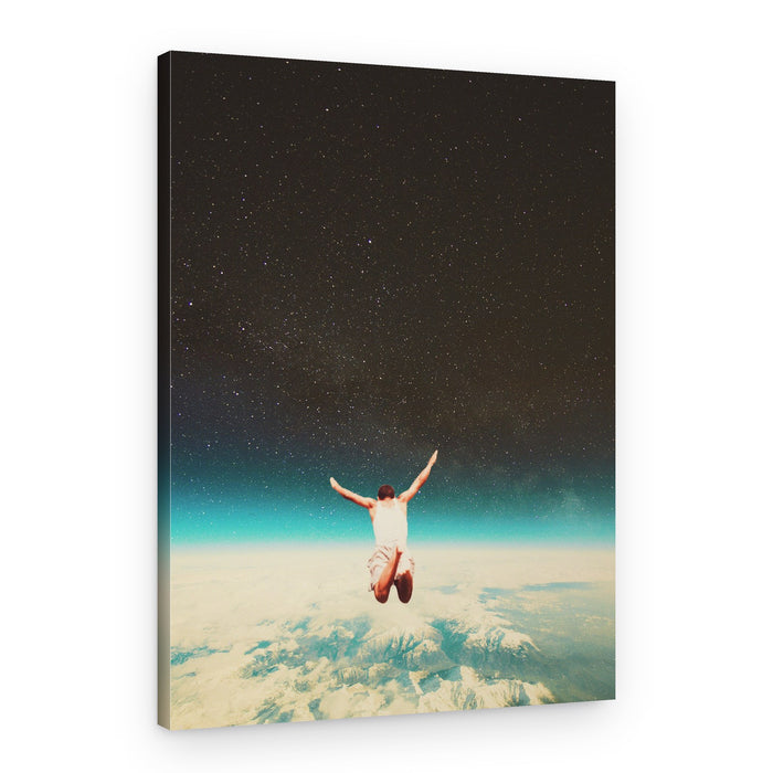 Falling With a Hidden Smile – Canvas Print