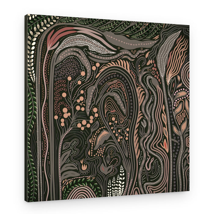 Dark Botanical Garden – Canvas Print