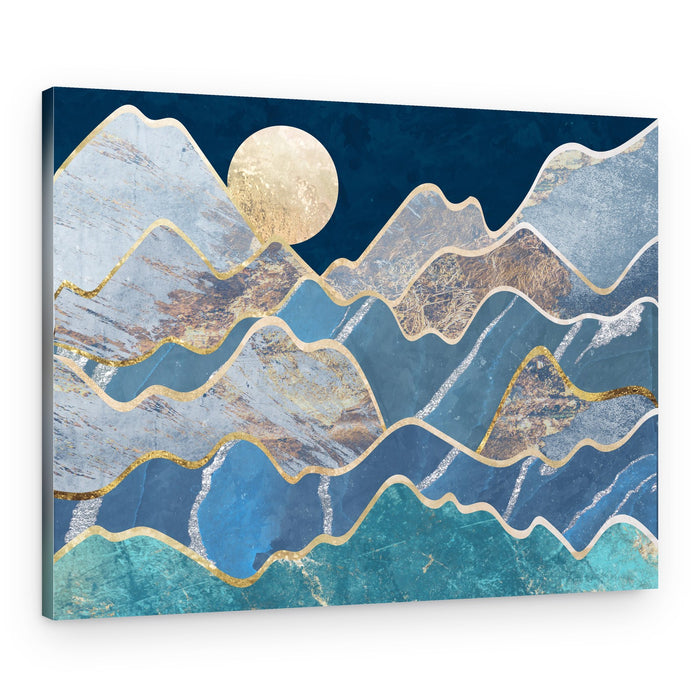 Golden Moon Mountains – Canvas Print