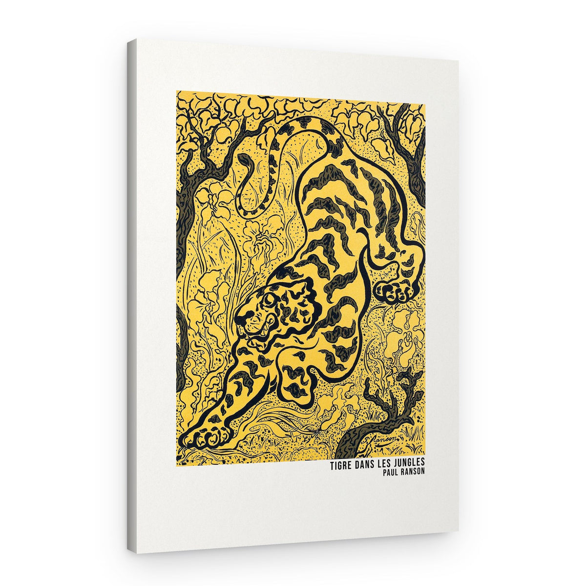 Tigre Dans Les Jungles Poster – Canvas Print