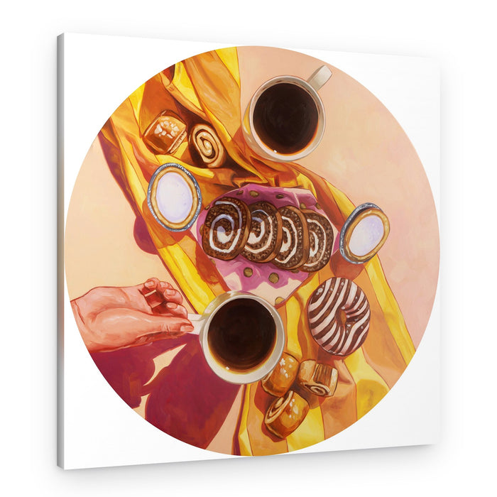 Cozy Coffee and Sweets – Canvas Print