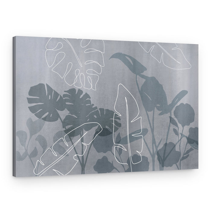 Serene Tropical Leaves – Canvas Print