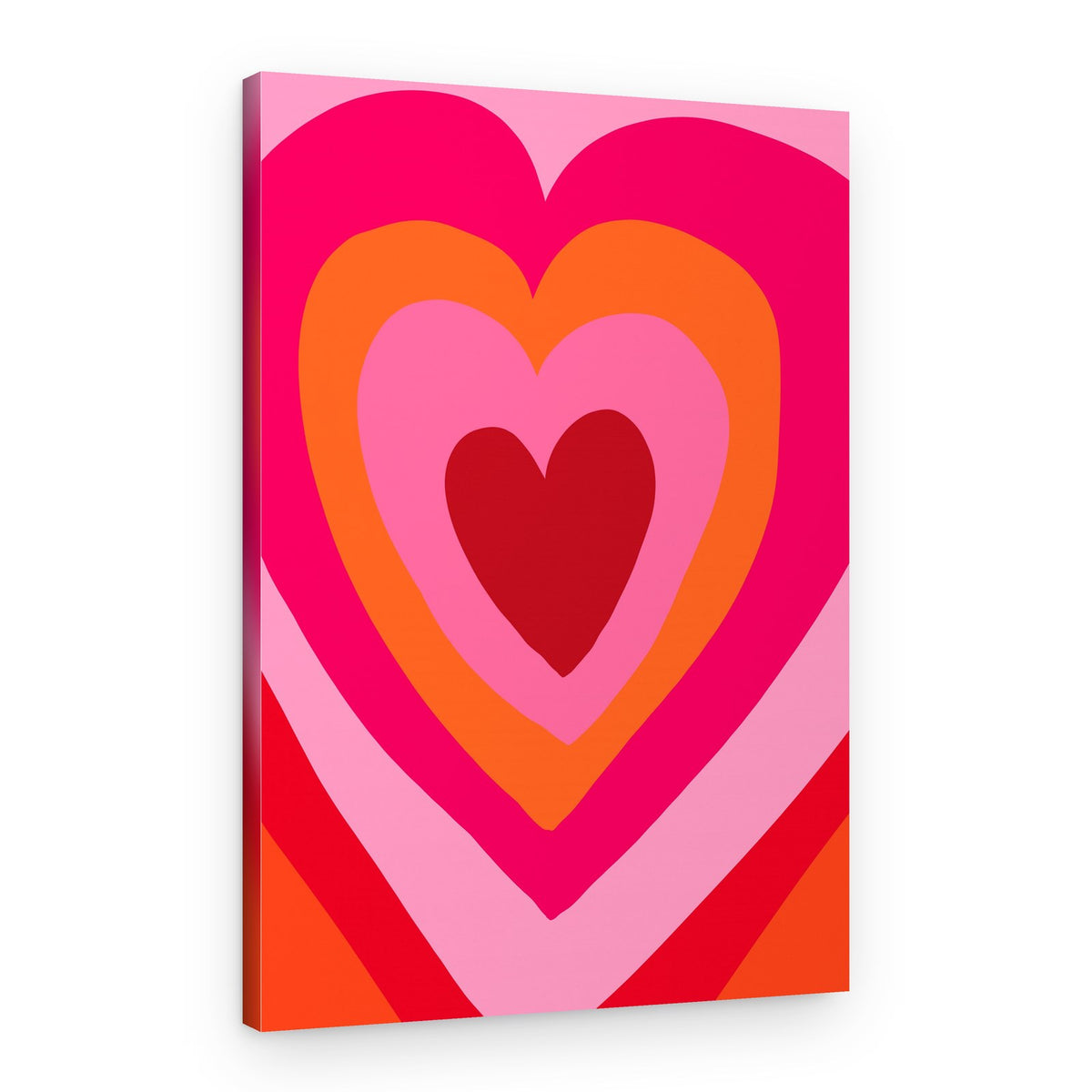 Heart Layers Harmony – Canvas Print