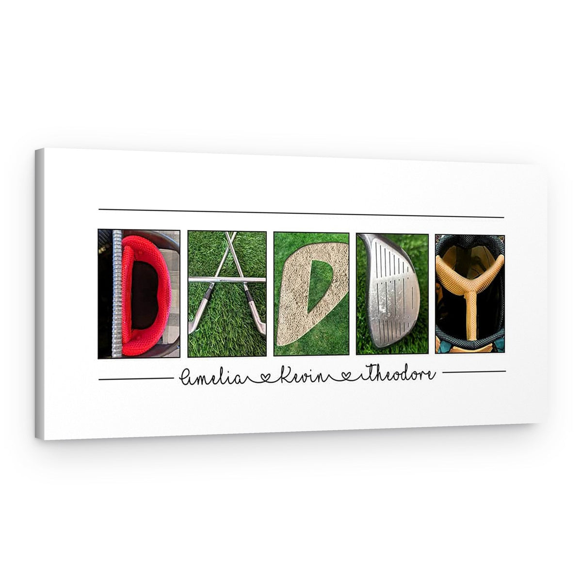 Personalized Golf Name Canvas Wall Art – Canvas Print