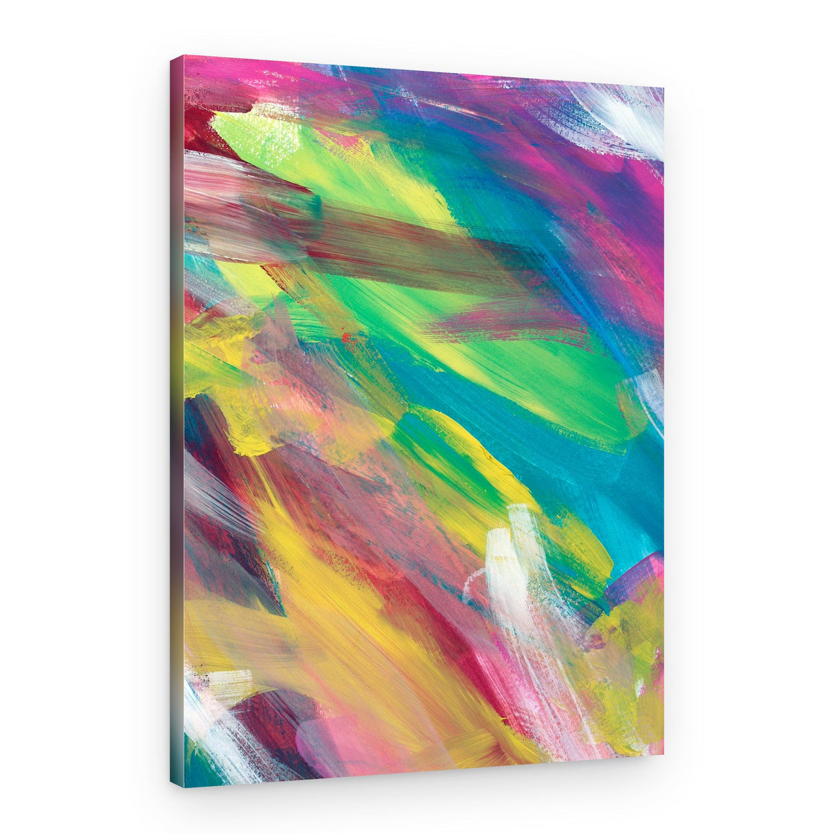 Vibrant Brush Strokes – Canvas Print