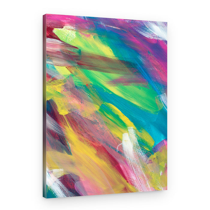 Vibrant Brush Strokes – Canvas Print