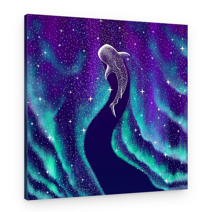 Celestial Whale Shark – Canvas Print