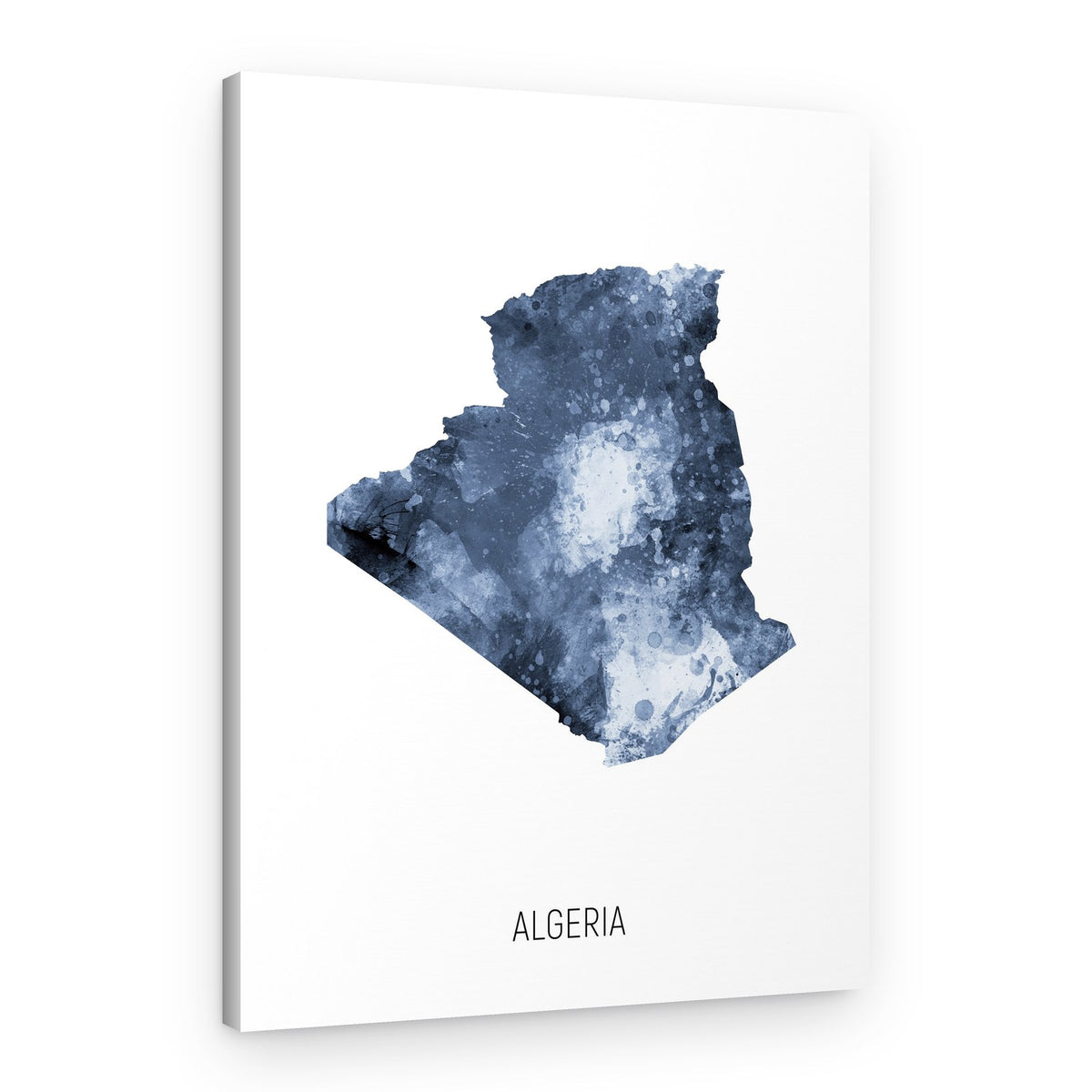 Abstract Algeria Map – Canvas Print