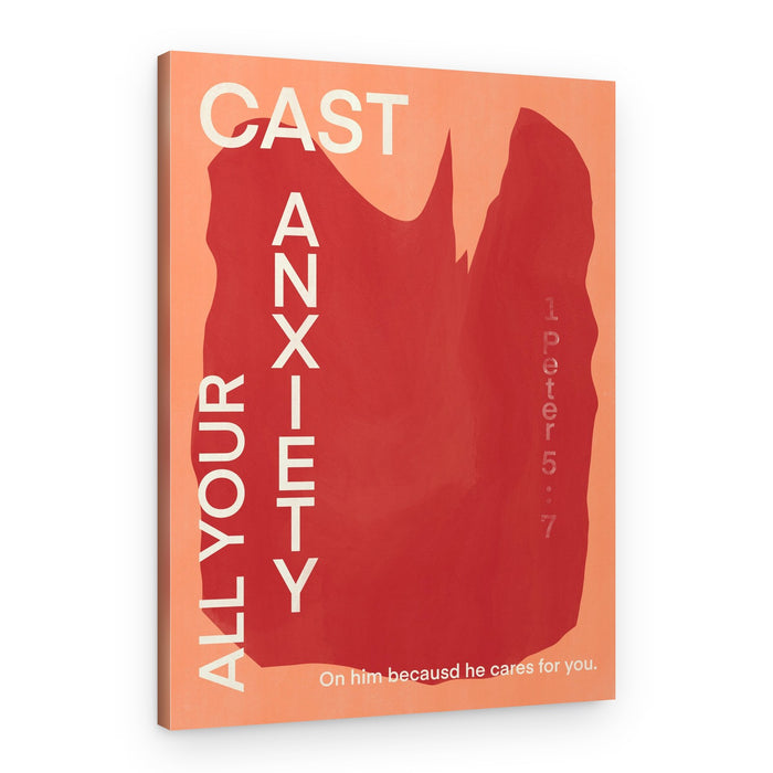 Cast Your Anxiety – Canvas Print