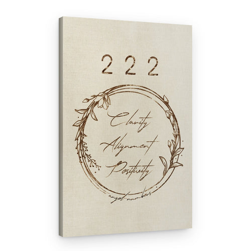 222 Clarity Alignment Positivity – Canvas Print