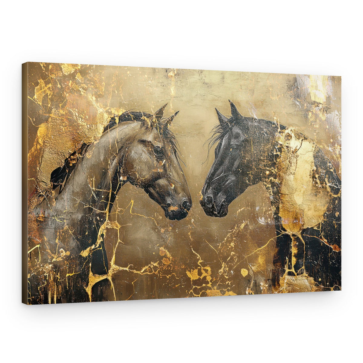 Majestic Gold Horses – Canvas Print