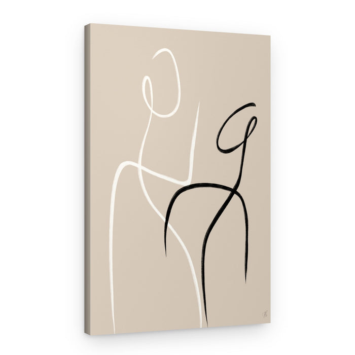 Abstract Line Figures – Canvas Print
