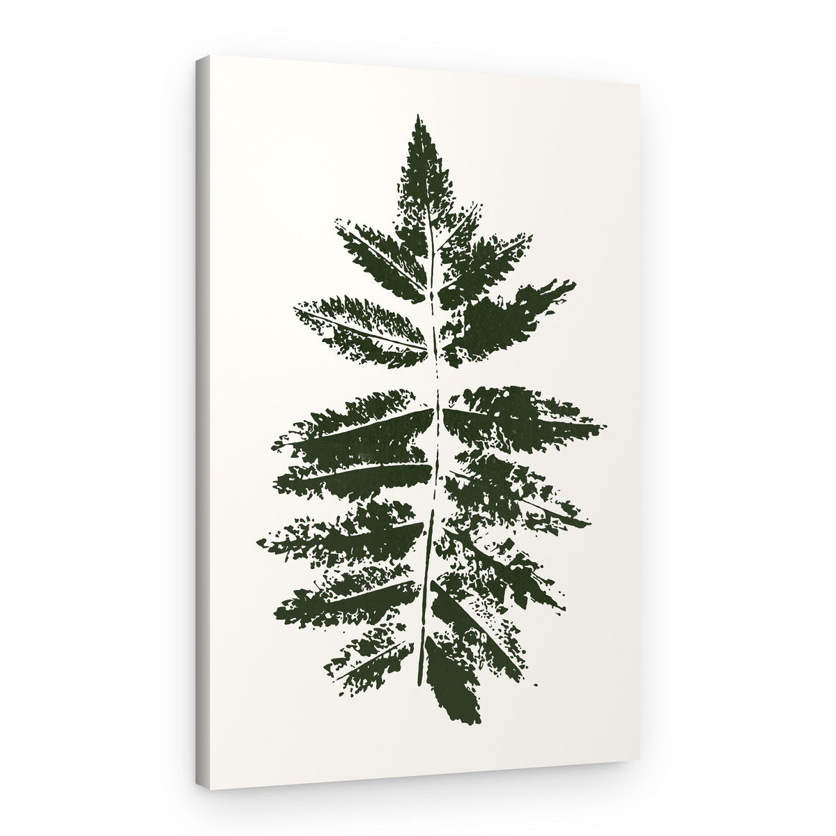 Oak Leaf Print (green) – Canvas Print