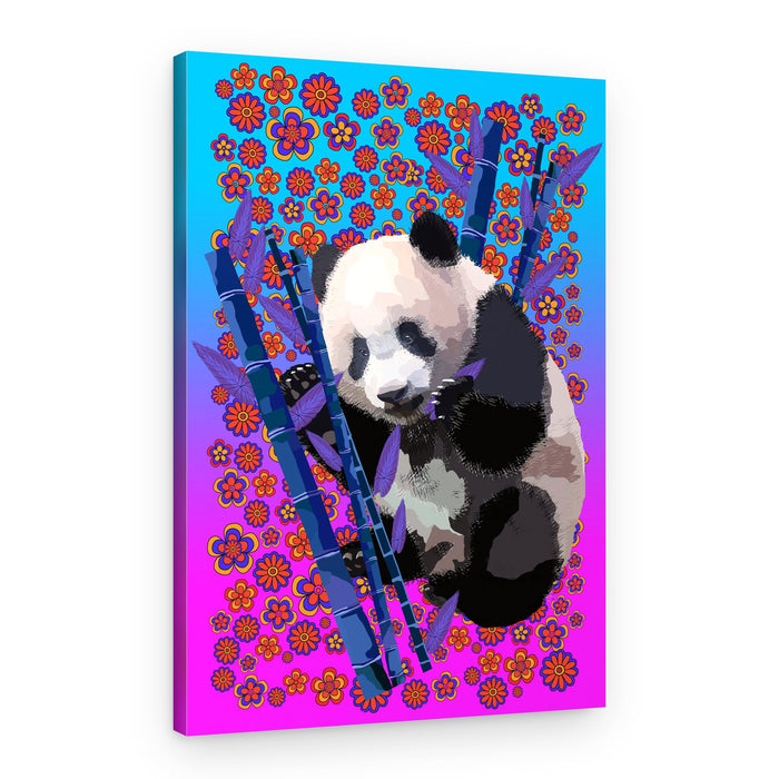 Pandas and Bloom – Canvas Print
