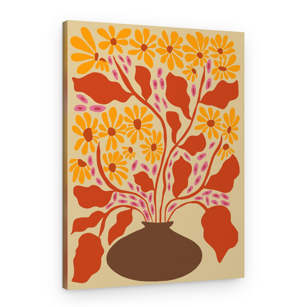 Bohemian Floral Arrangement – Canvas Print