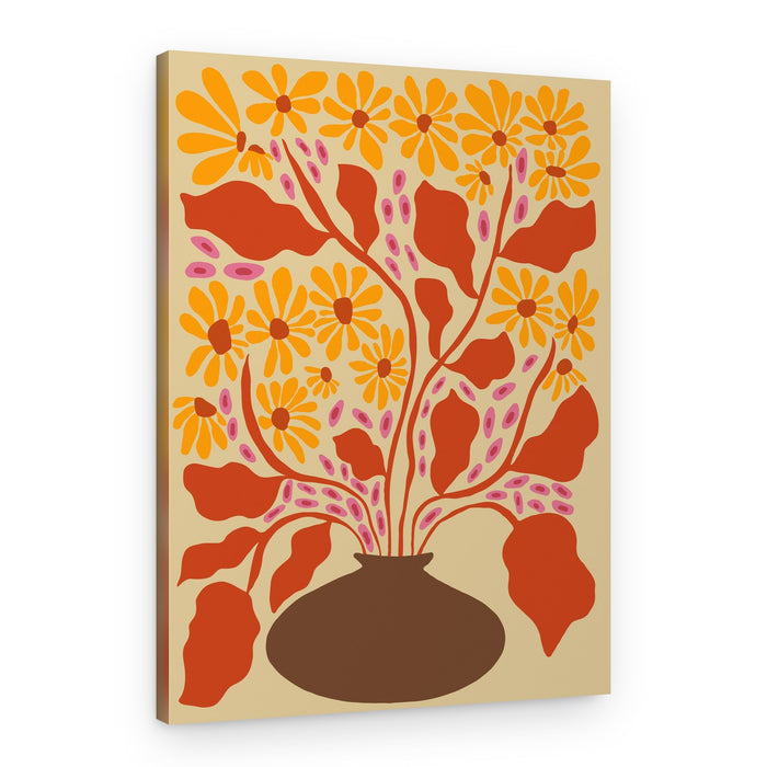 Bohemian Floral Arrangement – Canvas Print
