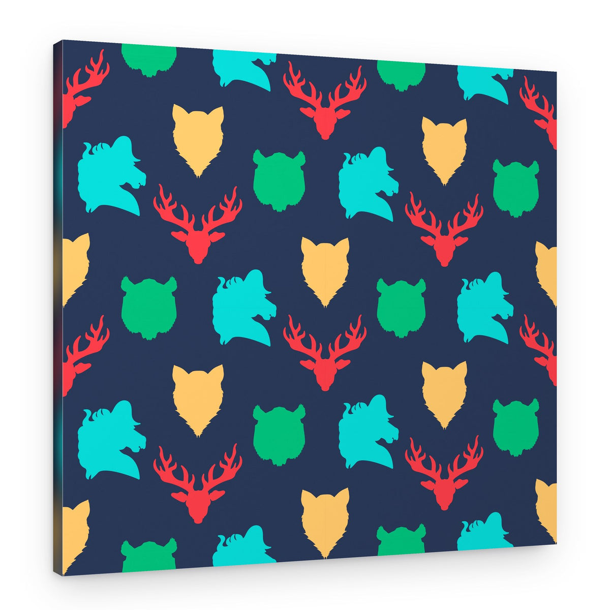 Colorful Animal Heads – Canvas Print