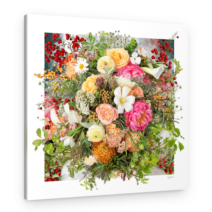 Vibrant Floral Bouquet – Canvas Print