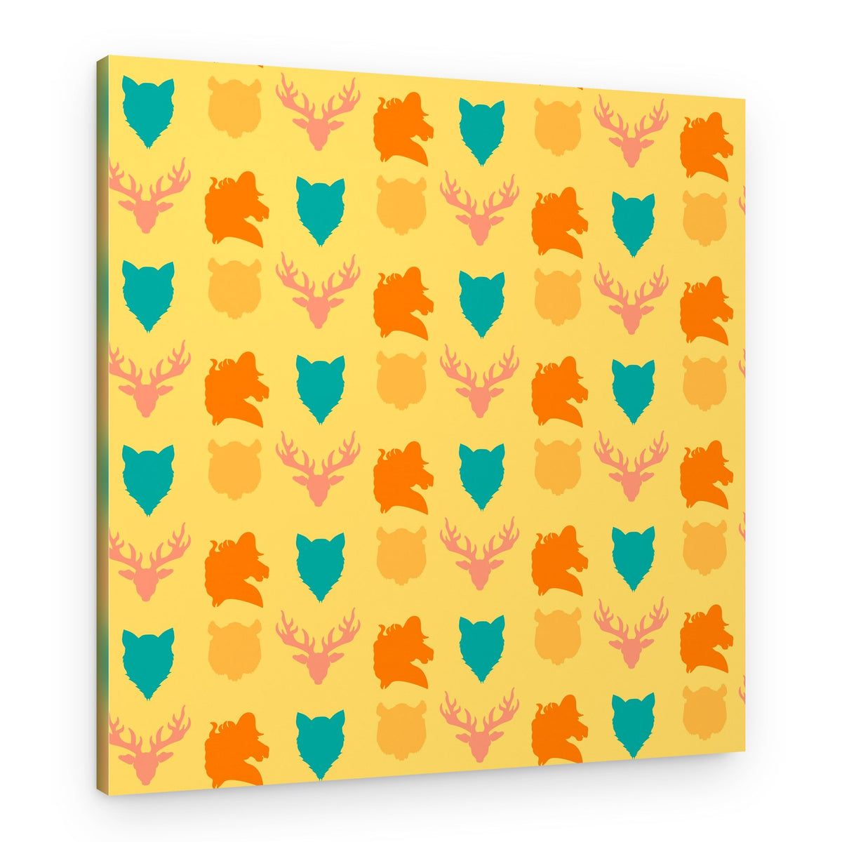 Colorful Animal Pattern – Canvas Print