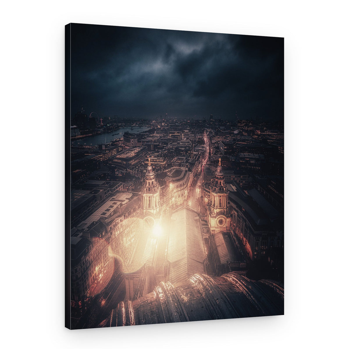 London Cathedral Night – Canvas Print