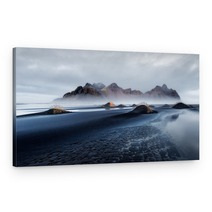 Misty Mountain Beach – Canvas Print