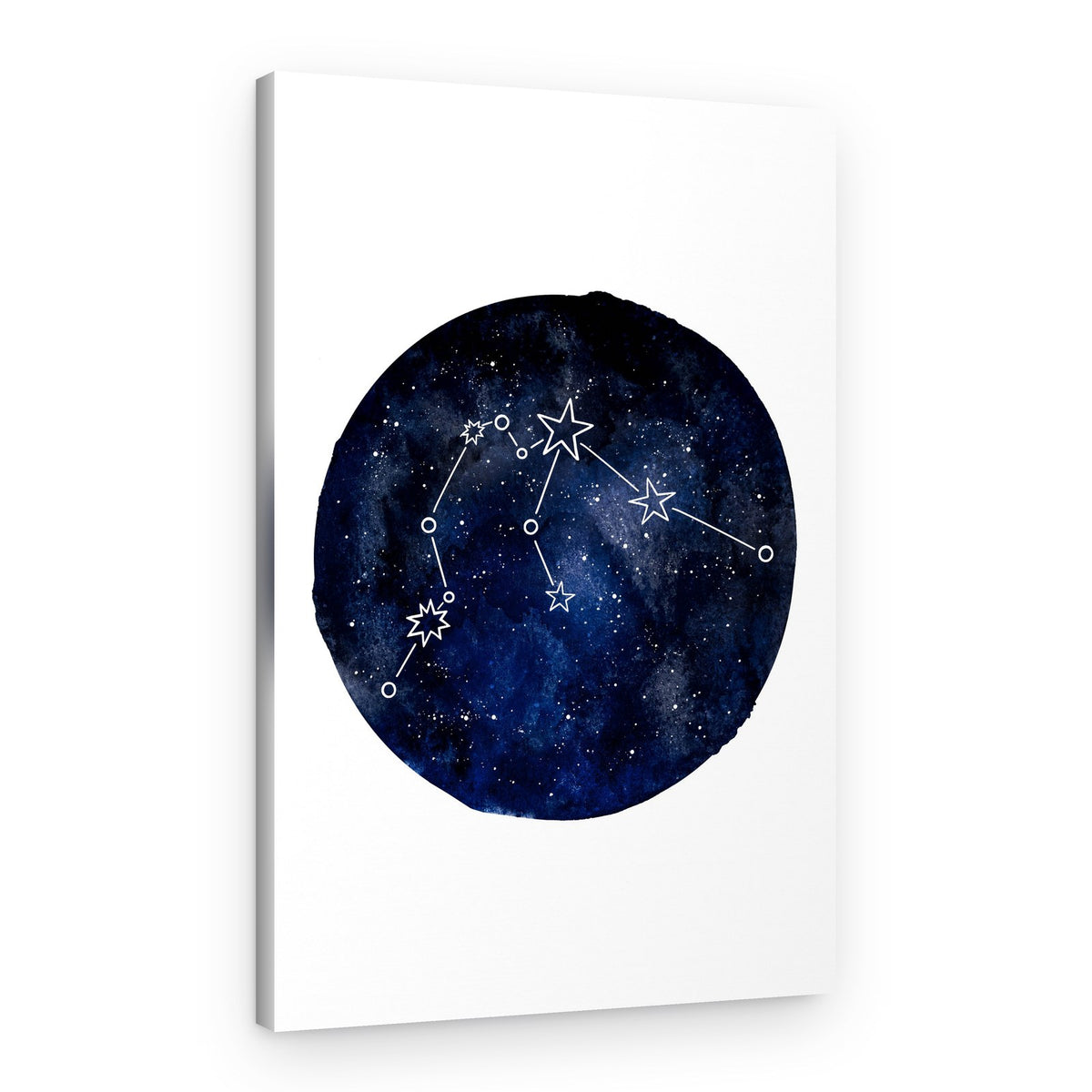 Aquarius Starry Constellation – Canvas Print