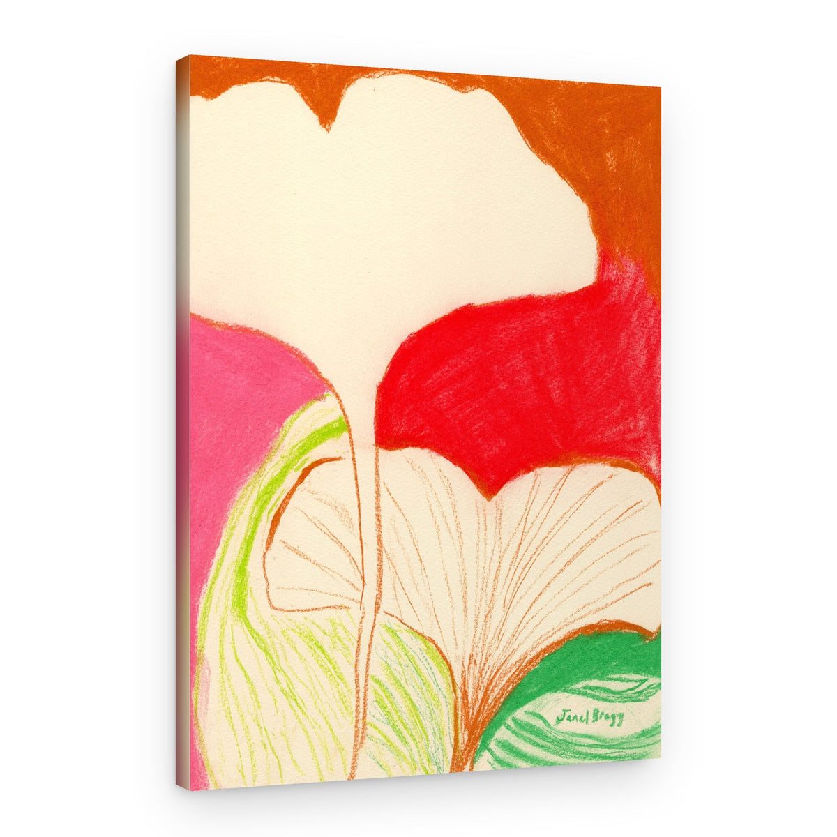 Ginkgo Leaves Abstract – Canvas Print