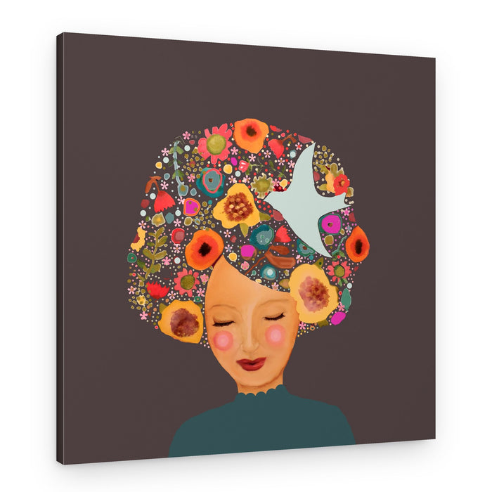 Serene Floral Dreams – Canvas Print
