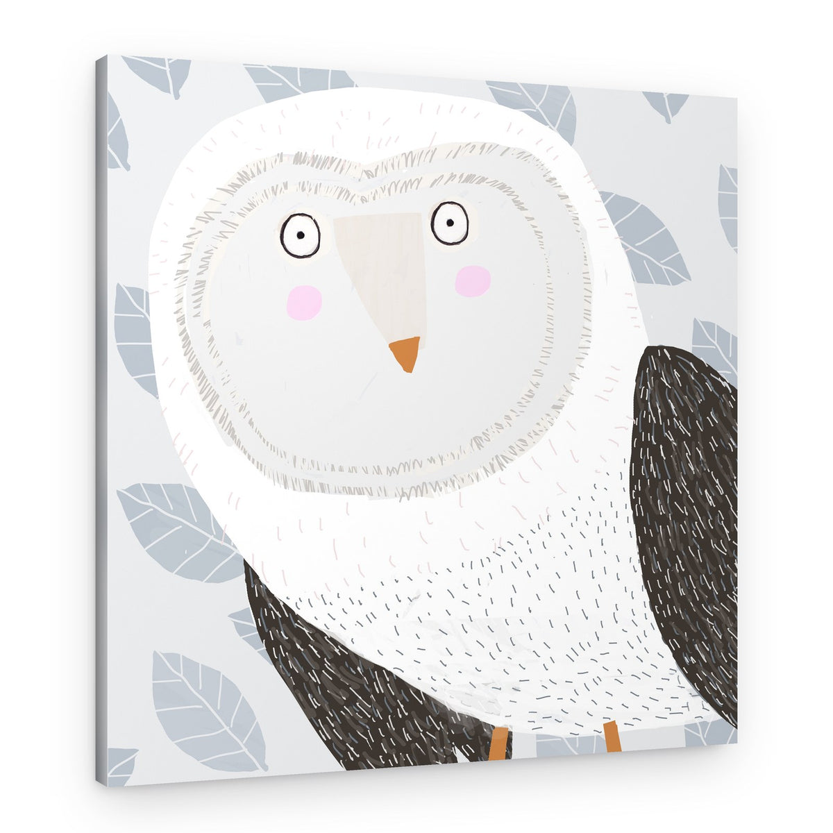 Curious Barn Owl – Canvas Print