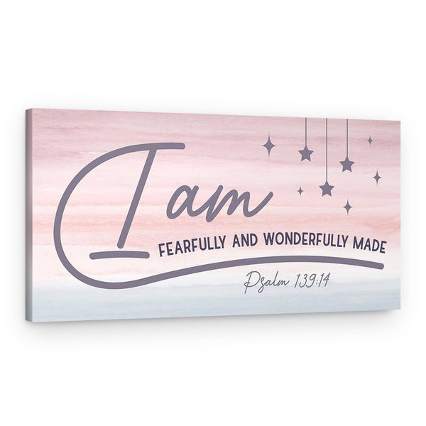 Psalm 139:14 – I Am Fearfully And Wonderfully Made Canvas Print