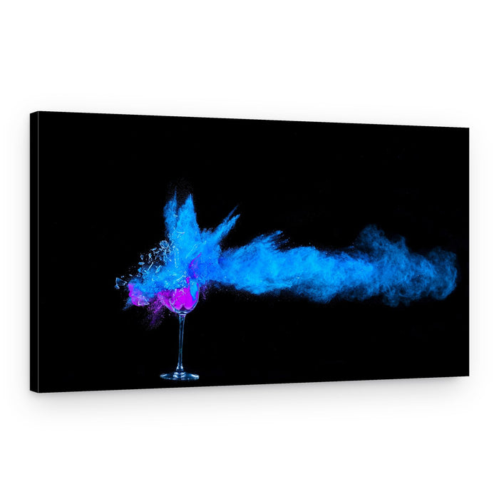 Vibrant Powder Splash – Canvas Print