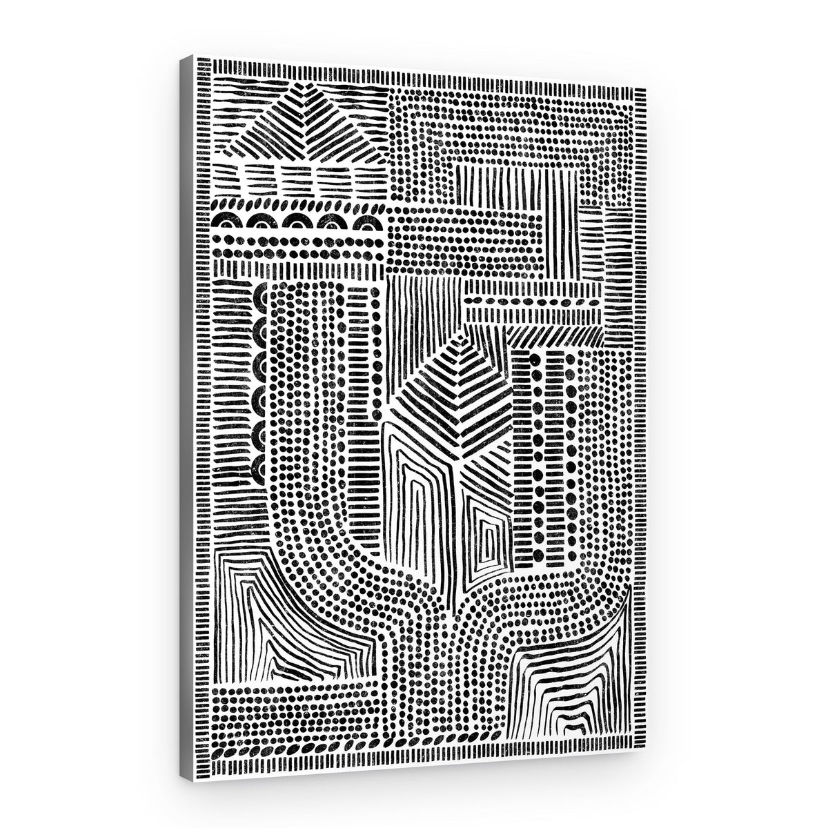 Geometric Tribal Patterns – Canvas Print