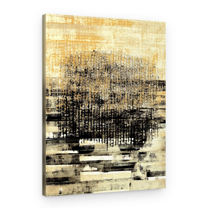 Distressed Golden Abstract – Canvas Print