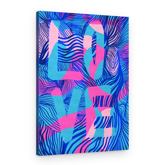 Colorful Love Waves – Canvas Print
