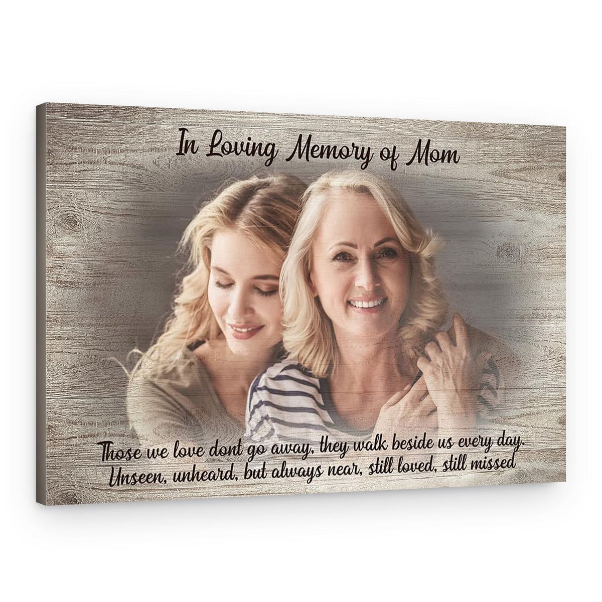 In Loving Memory Custom Photo and Text Canvas Print – Canvas Print