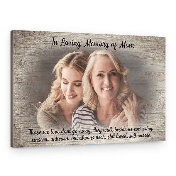 In Loving Memory Custom Photo and Text Canvas Print
