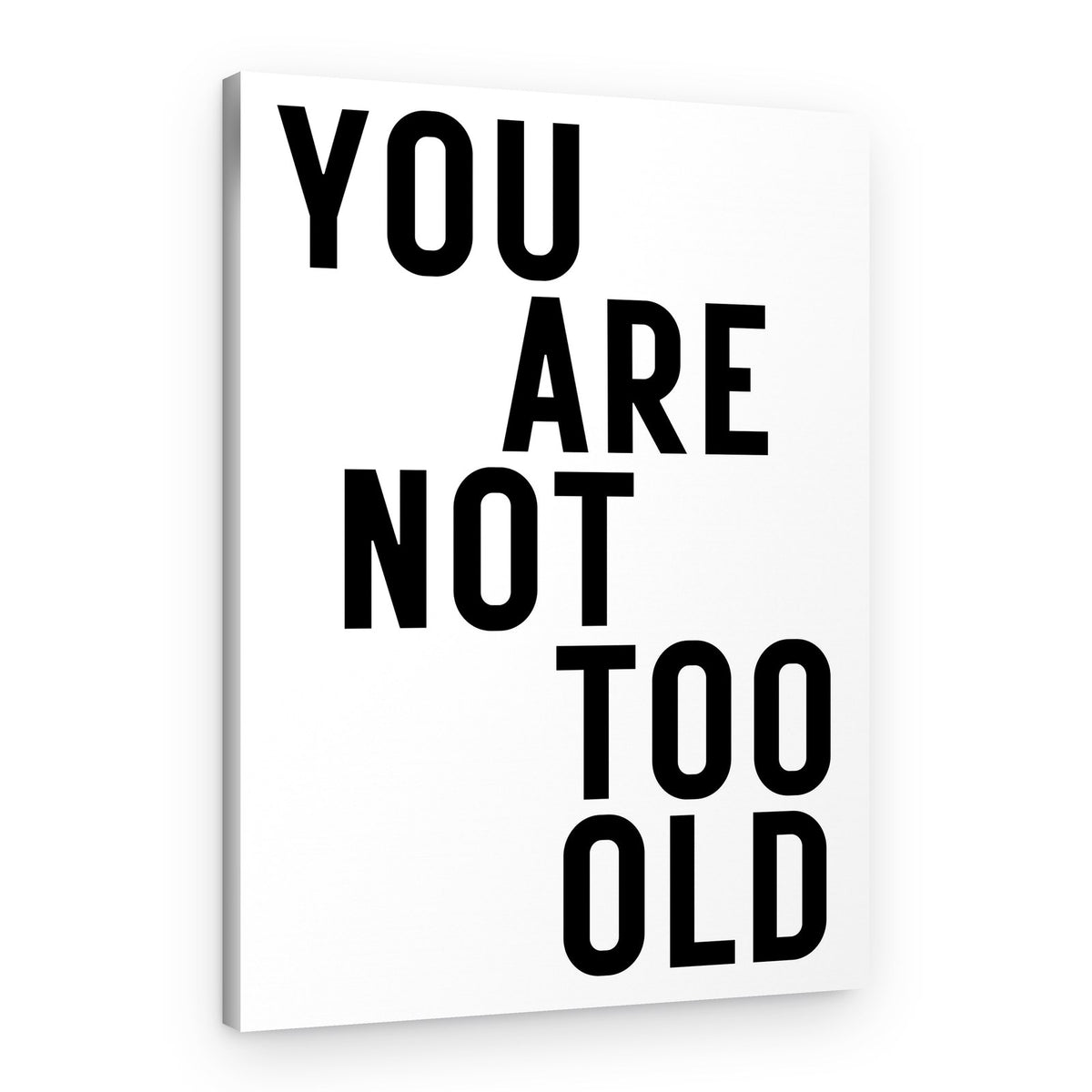 You Are Not Too Old – Canvas Print