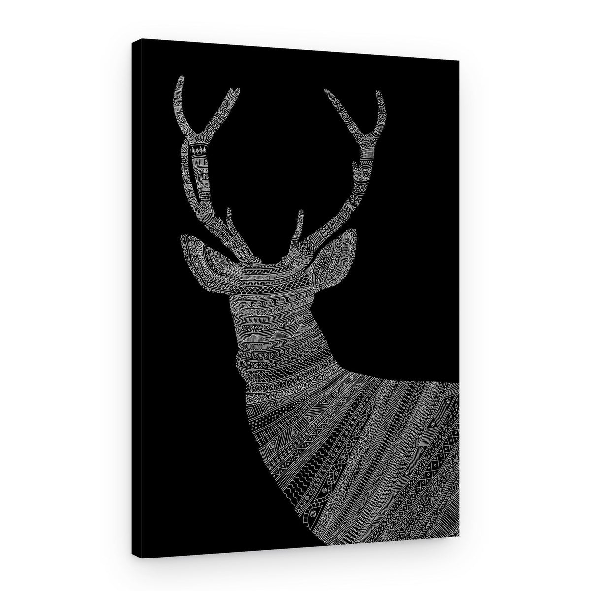 Majestic Patterned Stag – Canvas Print