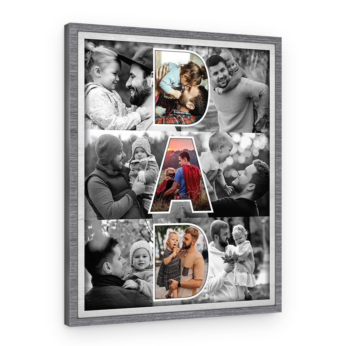 Father Art Custom Photo Collage Canvas Print – Canvas Print – DAD