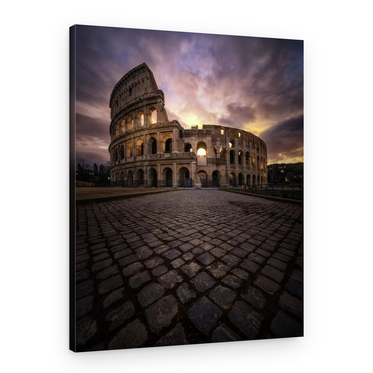 Colosseum Rome Sunset – Canvas Print