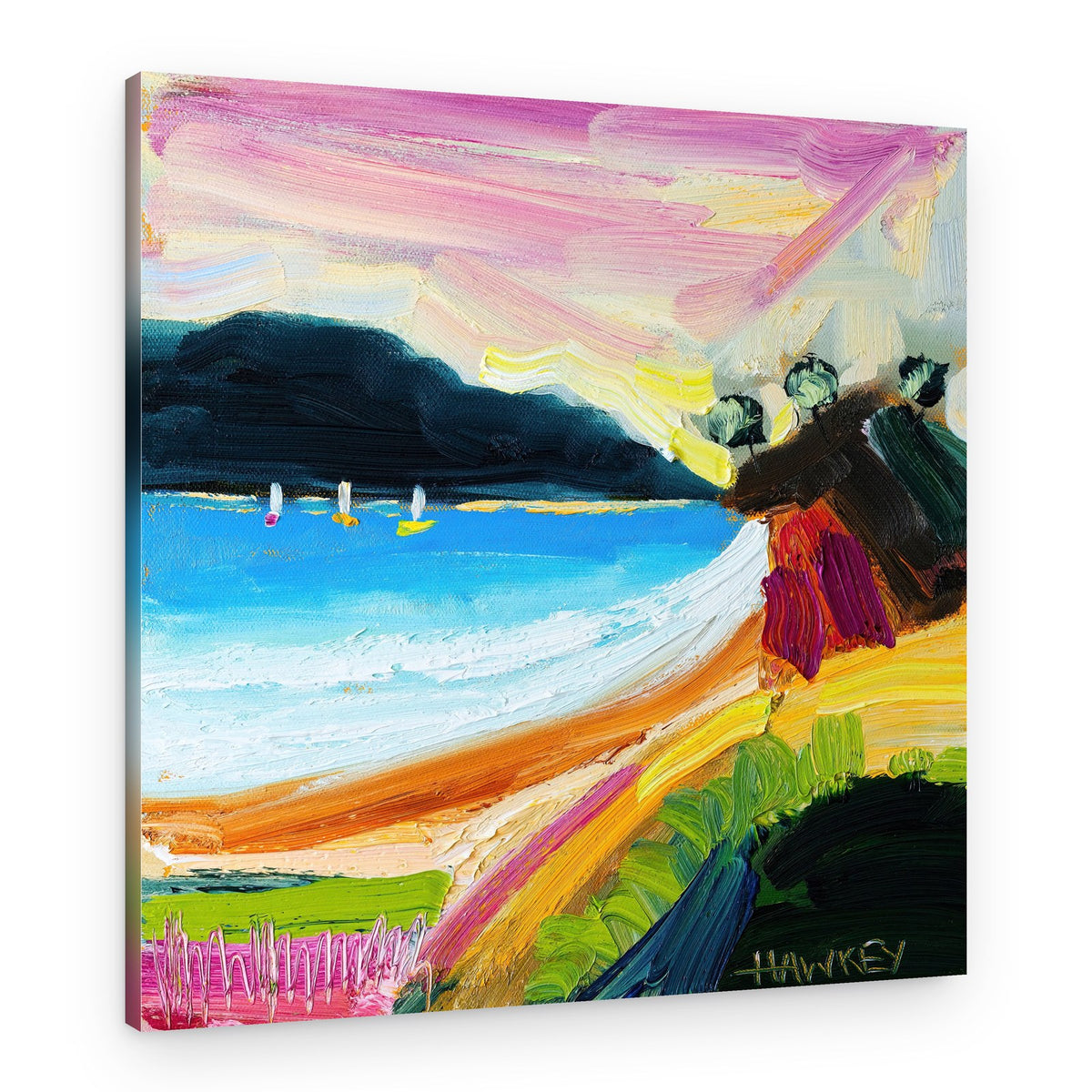 Colorful Beach Landscape – Canvas Print