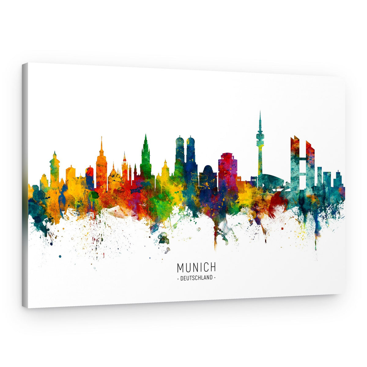 Vibrant Munich Skyline – Canvas Print