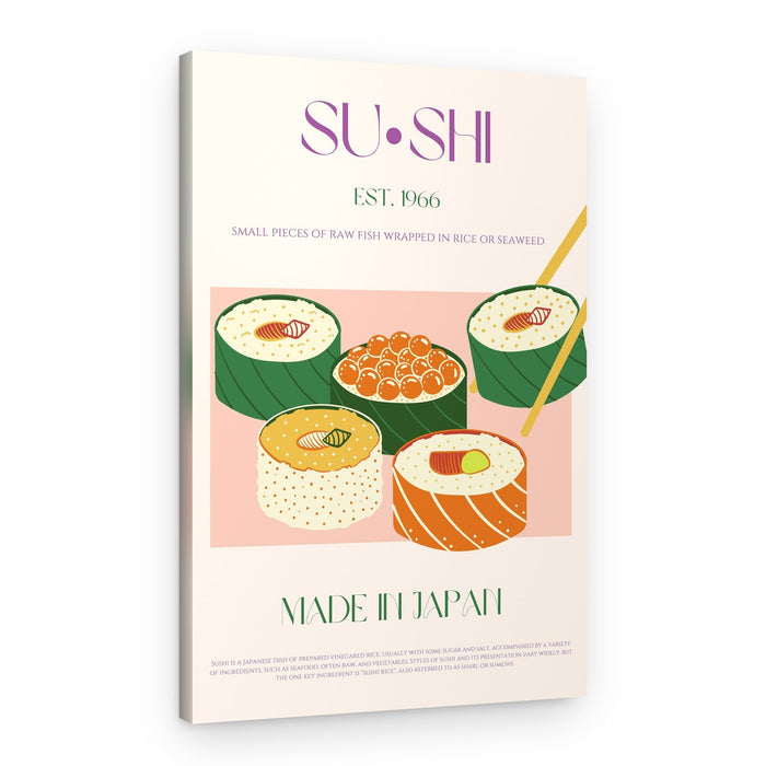 Fresh Sushi Rolls – Canvas Print