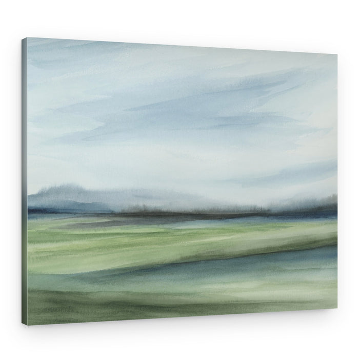 Tranquil Green Horizon – Canvas Print