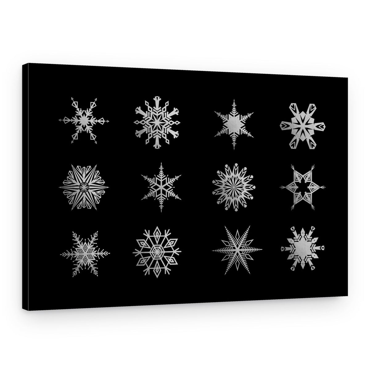 Elegant Snowflake Designs – Canvas Print