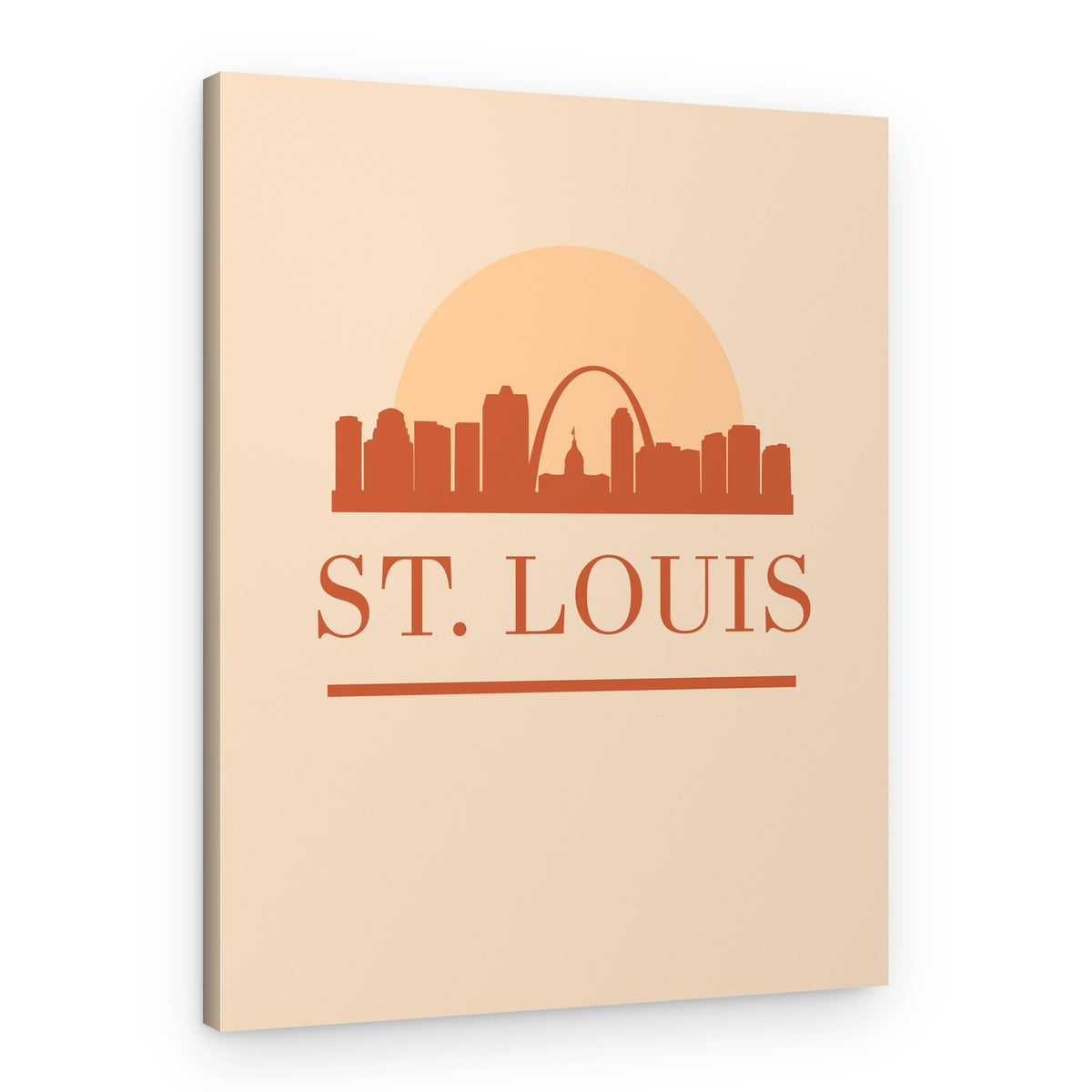 St Louis Skyline Sunset – Canvas Print